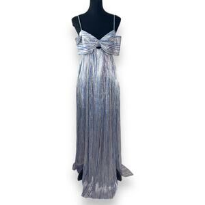 Black Halo Eve Lakia Striped Ball Gown Dress Icy Luxe Fabric Size XS Multicolor